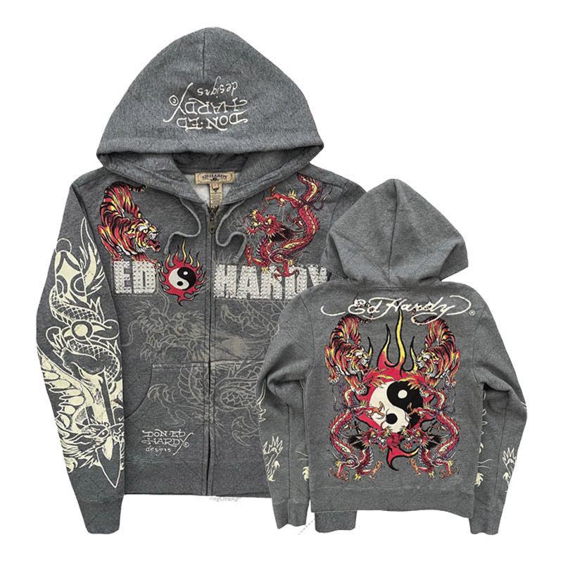 Streetwear Brand Hoodies - アメリカン ゴシック ロック スカルボーンズ オーバーサイズ パーカー