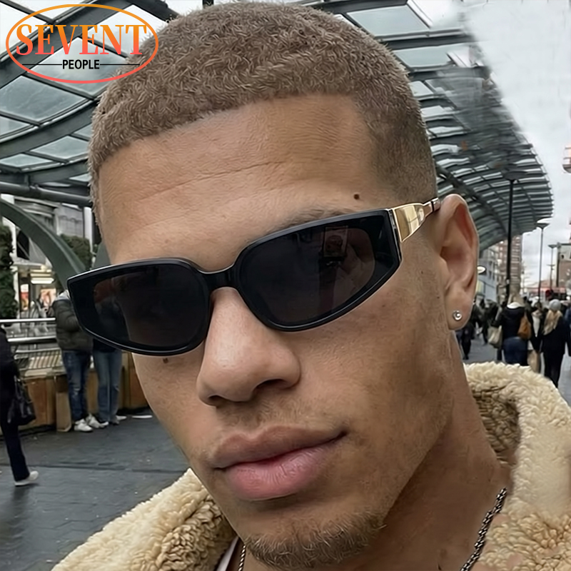 Streetwear Brand With Eye - ヴィンテージスチームパンクヒップホップサングラス メンズ 2026 高級ブランド キャットアイ パンク