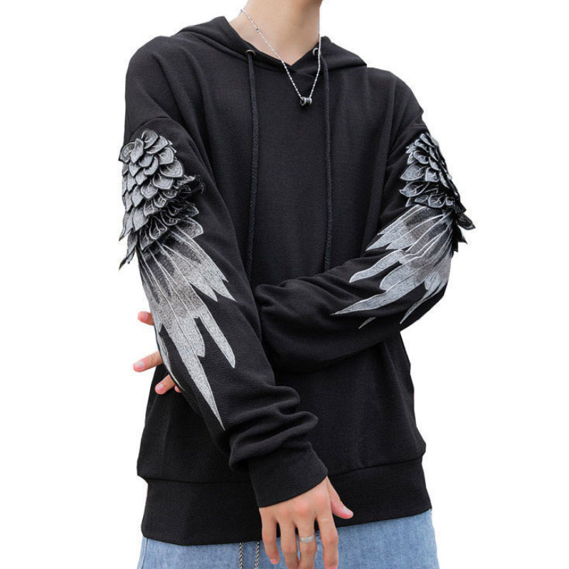 Streetwear Brand Hoodies - 刺embroideredのスウェットシャツ,フード付きスウェットシャツ,男性用,ヒップホップパーカー,白のスウェットシャツ,高級ブランド,ストリートウェア,安い,emo,秋
