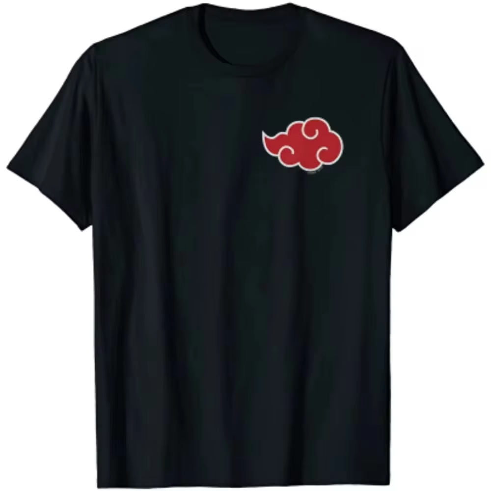 Streetwear Brands 2026 - 2026年 日本アニメ 暁雲シンボルプリント メンズTシャツ ストリートウェア メンズ半袖Tシャツ