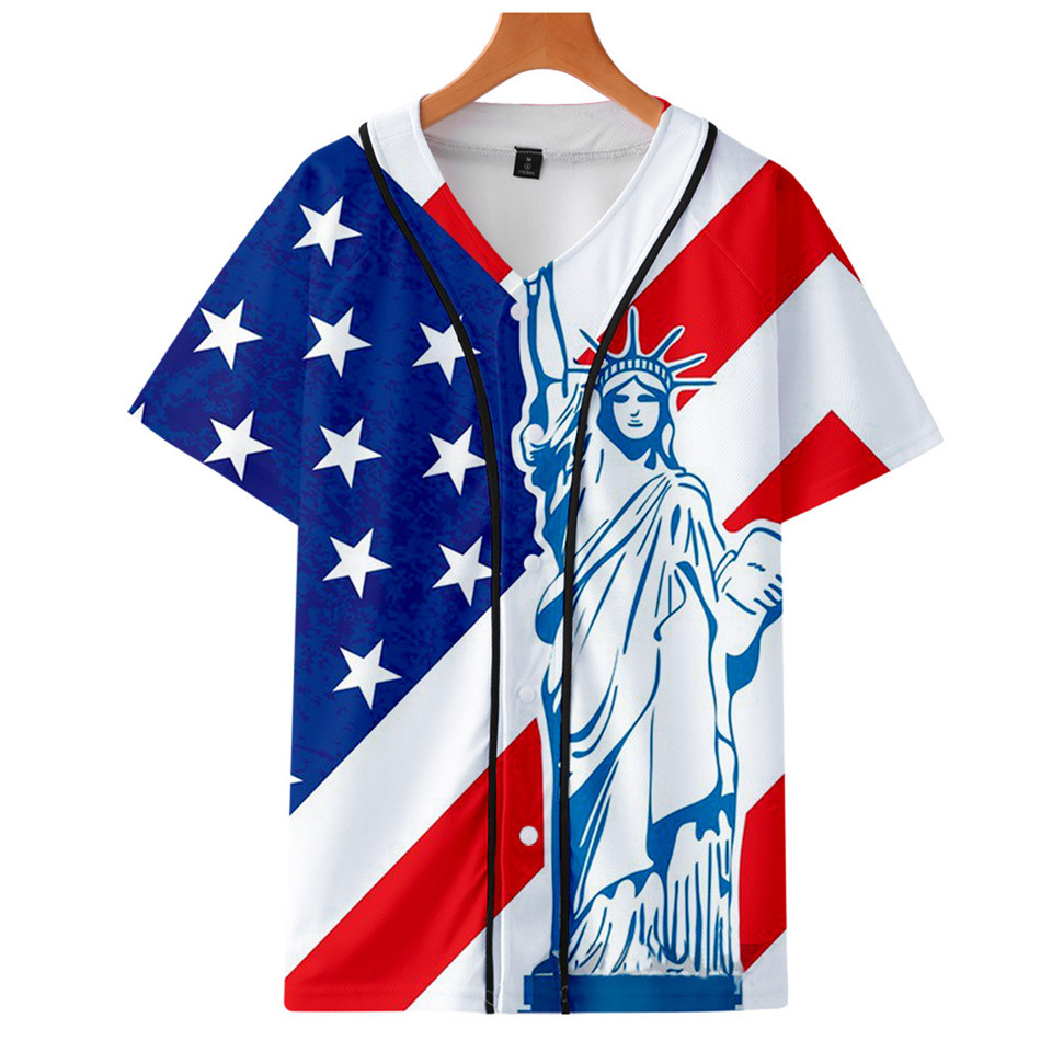 アメリカ国旗スカルイーグル野球 Tシャツヒップホップシャツカ - Streetwear Brand Usa のレビューと価格