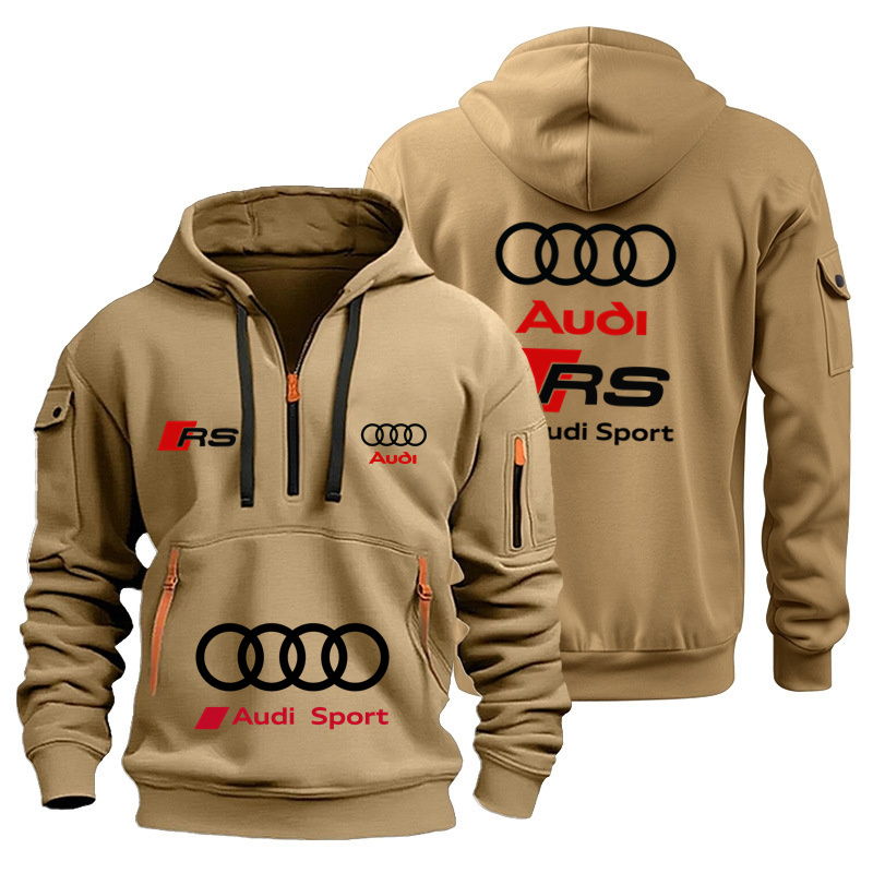 アウディブランドユニセックスオートバイレーシングフーディー防 - Streetwear Brand Hoodies のレビューと価格