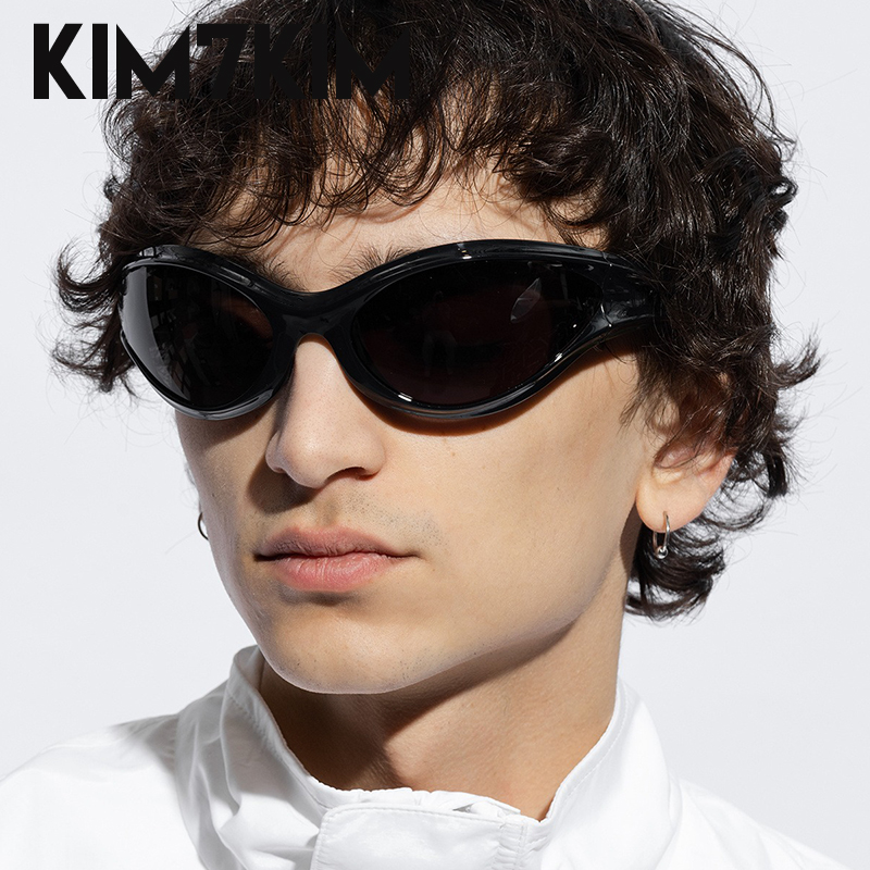 男性と女性のための長方形のサングラス,高級ブランドデザインの - Streetwear Brand With Eye のレビューと価格