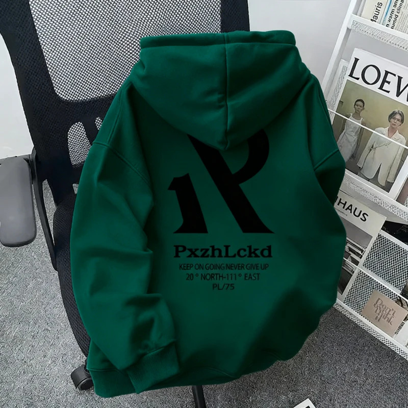メンズ秋冬アメリカンスタイルレタープリントトレンディブランド - Streetwear Brand Hoodies のレビューと価格