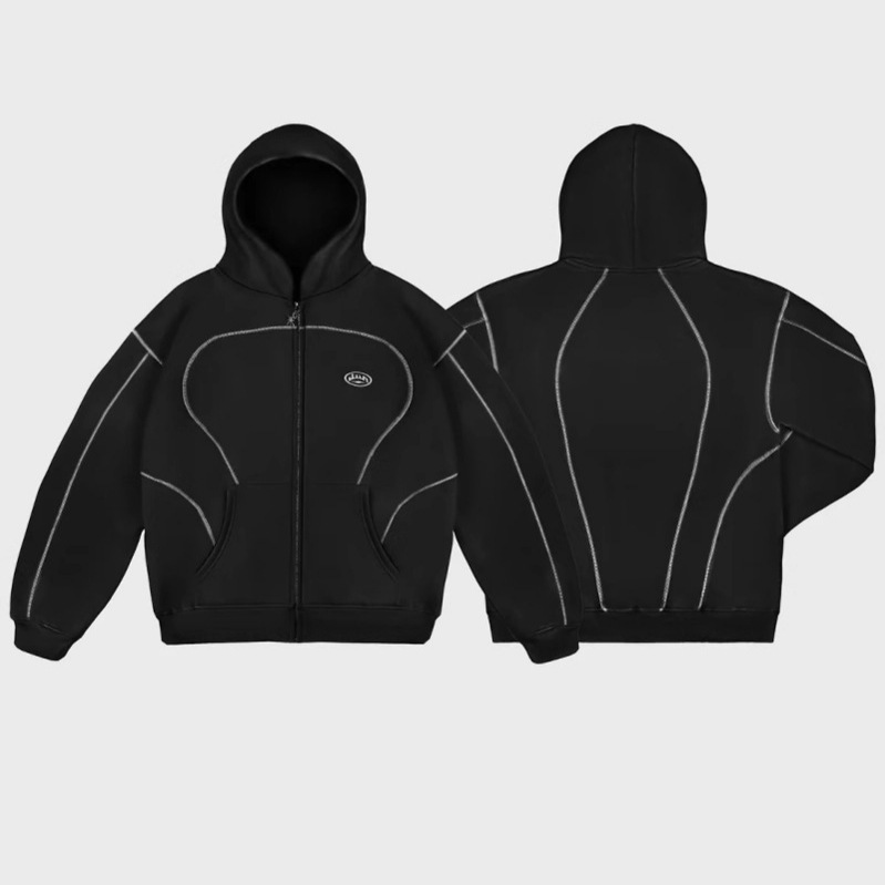 ルーズジッパーフーディーストリートウェアユニセックスカジュア - Streetwear Brand Hoodies のレビューと価格