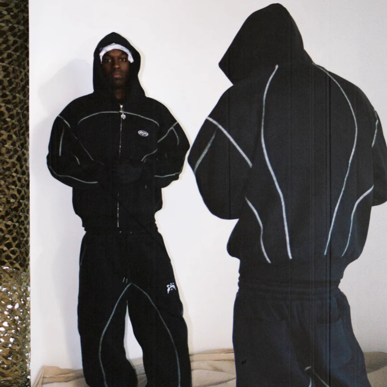 ルーズジッパーフーディーストリートウェアユニセックスカジュア - Streetwear Brand Hoodies のレビューと価格