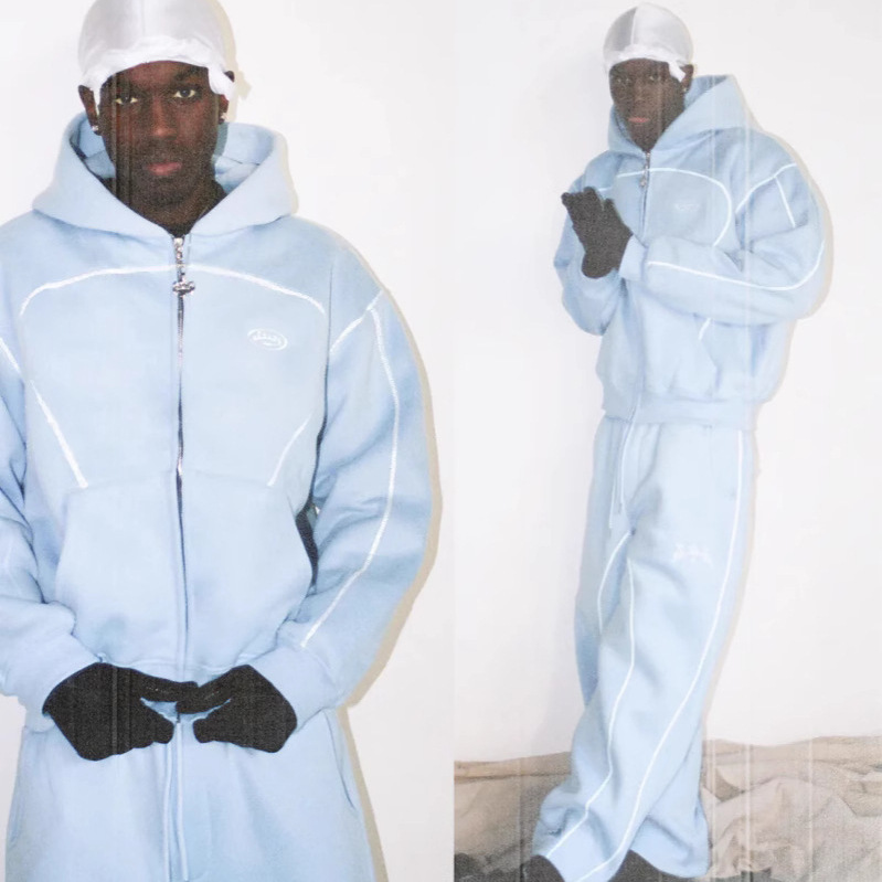 ルーズジッパーフーディーストリートウェアユニセックスカジュア - Streetwear Brand Hoodies のレビューと価格