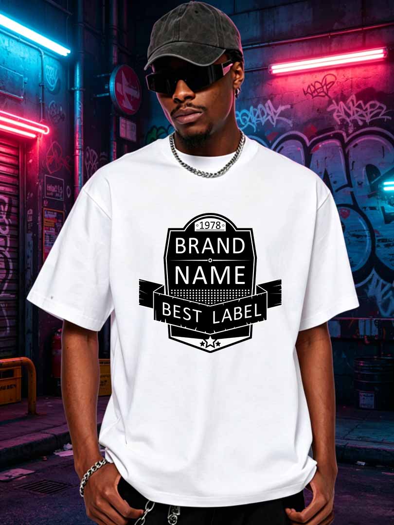 メンズレトロブランド名グラフィックTシャツ1978ベストラベ - Streetwear Brand Name のレビューと価格