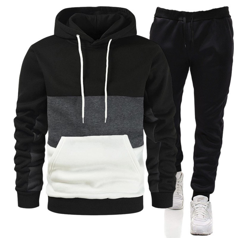 メンズ2点セットブランド秋冬パーカースーツメンズファッション - Streetwear Brand Hoodies のレビューと価格