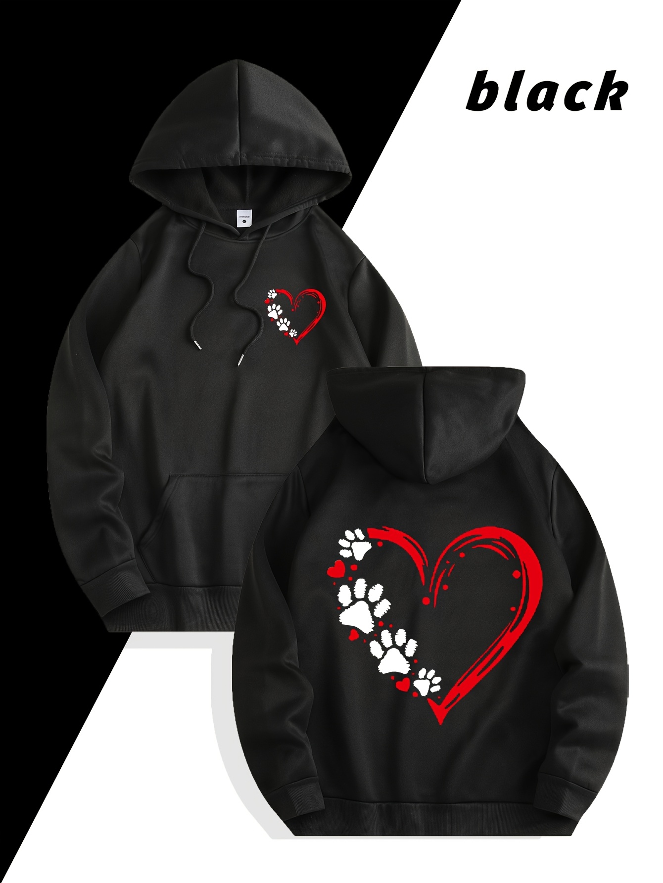 秋冬ストリートウェアブランド ハートプリント メンズスウェッ - Streetwear Brand Hoodies のレビューと価格